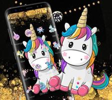 Gold Black Business Unicorn Theme تصوير الشاشة 1