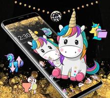 Gold Black Business Unicorn Theme تصوير الشاشة 2