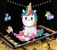 Gold Black Business Unicorn Theme تصوير الشاشة 3