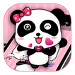 Pink Cute Bowknot Panda Theme