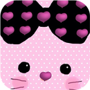 Pink Bowknot Cute Kitty Theme APK