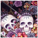 Colorful Flower Skull Fancy Theme APK