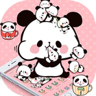 Pink Cartoon Cute Panda Theme ไอคอน