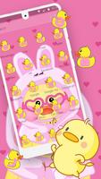 Cute Little Yellow Duck Theme 스크린샷 1