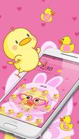 Cute Little Yellow Duck Theme 스크린샷 2