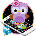Cute Cartoon Owl Theme icon