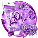 APK Purple Diamond Theme Love