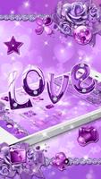 پوستر Purple Diamond Theme Love