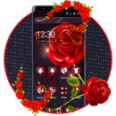 APK 3D Black And Red Rose Theme🖤🌹