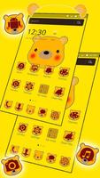 Cuteness Yellow Pooh Bear Theme captura de pantalla 3