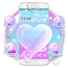 Love Heart Bubble Theme icône