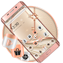 Rose Gold Mettle Finish Theme APK