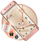 Rose Gold Mettle Finish Theme أيقونة