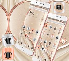 Rose Gold Mettle Finish Theme تصوير الشاشة 2