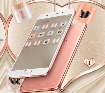 Rose Gold Mettle Finish Theme syot layar 5