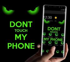 Green Dont Touch My Phone Theme imagem de tela 2