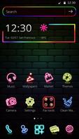 Neon Light Wall Theme تصوير الشاشة 3