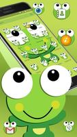 녹색 만화 개구리 큰 눈 테마 스크린샷 3