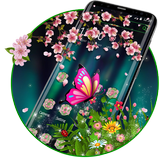 Thème de la belle fleur papillon Cheer💕 icône