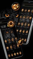 Black Wild Owl Theme screenshot 1