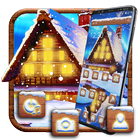 Winter Old Cottage Theme ikon