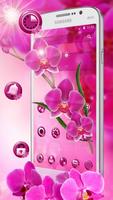 Thème de fleurs de printemps orchidée rose capture d'écran 3