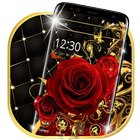 Gold Luxury Red Rose Theme🏵️ icon