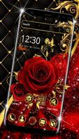 Gold Luxury Red Rose Theme🏵️ screenshot 1
