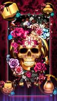 Colorful Floral Skull Theme скриншот 2