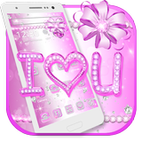 Purple Love Love Theme Diamond icono