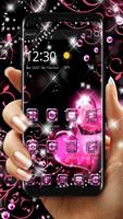 Black Pink Heart Theme পোস্টার