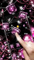 Black Pink Heart Theme স্ক্রিনশট 1