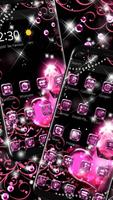Black Pink Heart Theme স্ক্রিনশট 2