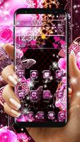 Glitter Pink Love Theme plakat