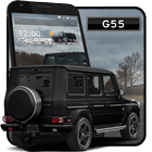 Gangster G55 AMG Black Gelik Car Theme ไอคอน