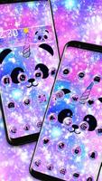 Unicorn Panda Galaxy Theme تصوير الشاشة 2