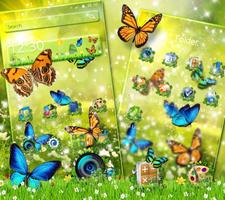 Spring Forest Butterfly Theme ảnh chụp màn hình 1