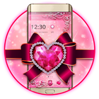 Cute Pink Bow Launcher Theme icon