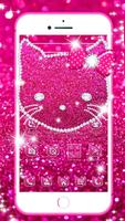Pink Diamond Kitty Glitter Theme poster
