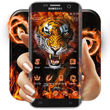 Flaming Tiger Theme أيقونة