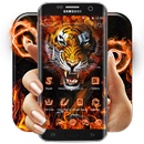 Flaming Tiger Theme APK