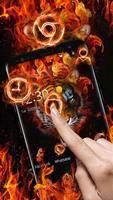 Flaming Tiger Theme تصوير الشاشة 1