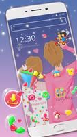 Love Forever Launcher Theme Affiche