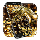 آیکون‌ Sparkling Golden Dragon Theme