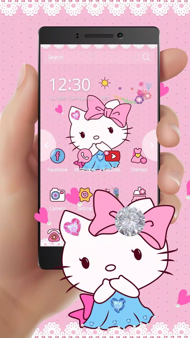 Hello Kitty female theme APK for Android Download