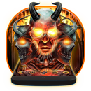 Lava Devil Skull Launcher Theme APK
