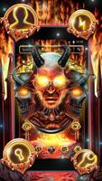 Lava Devil Skull Launcher Theme اسکرین شاٹ 2