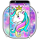 Cute Galaxy Unicorn Launcher Theme APK