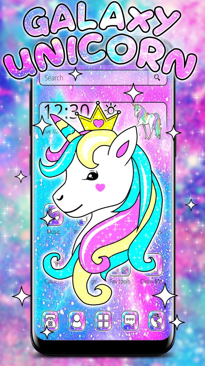 Cute Galaxy Unicorn Launcher Theme For Android Apk Download
