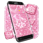 Pink Diamond Glitter Theme ikona